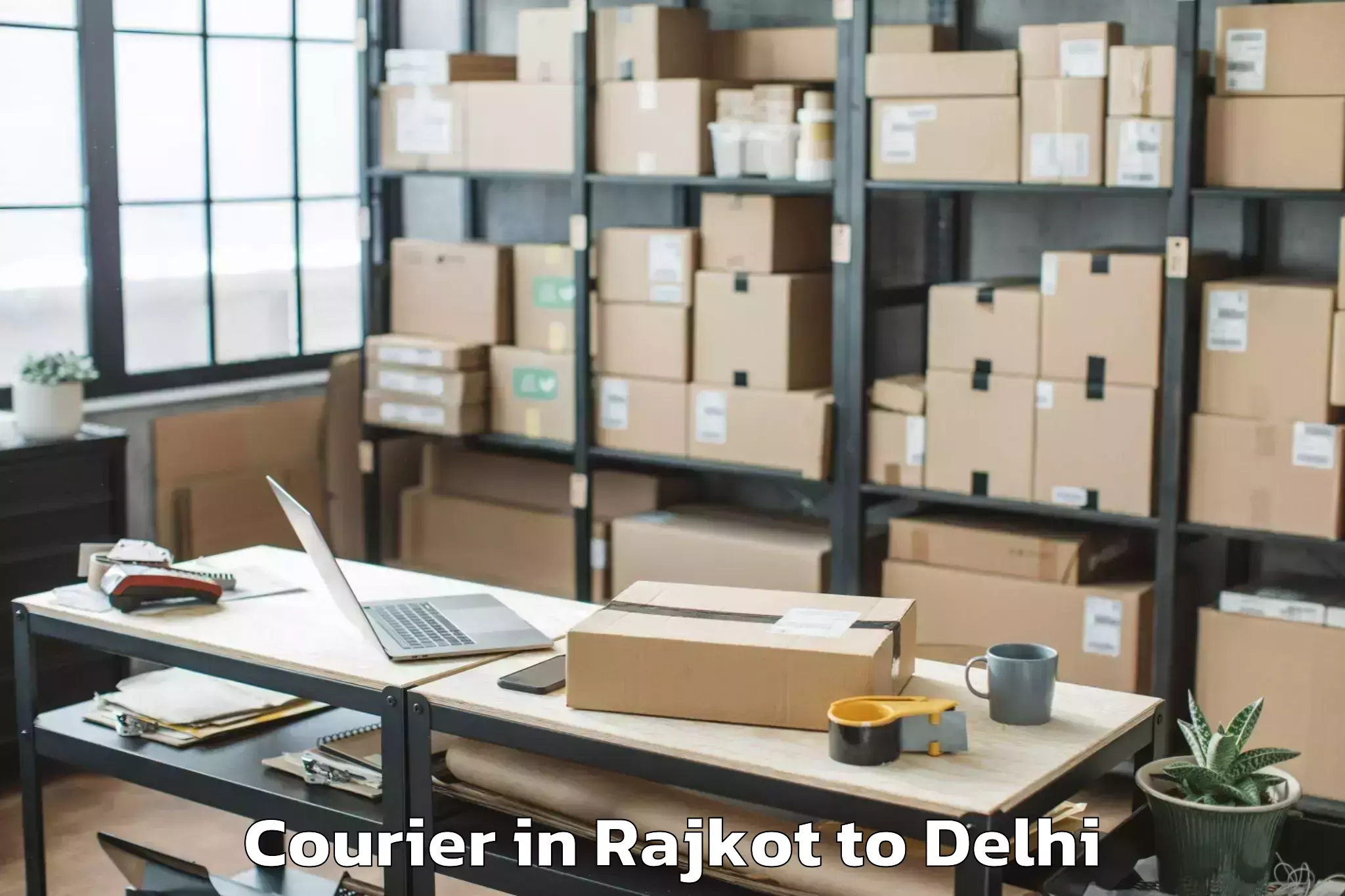 Hassle-Free Rajkot to Rajouri Garden Courier